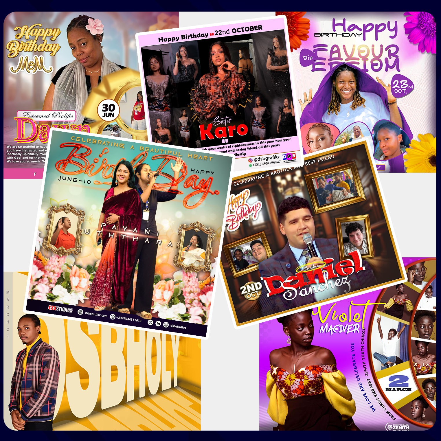 Birthday Poster Samples